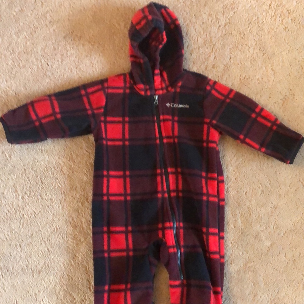 Columbia fleece bunting suit